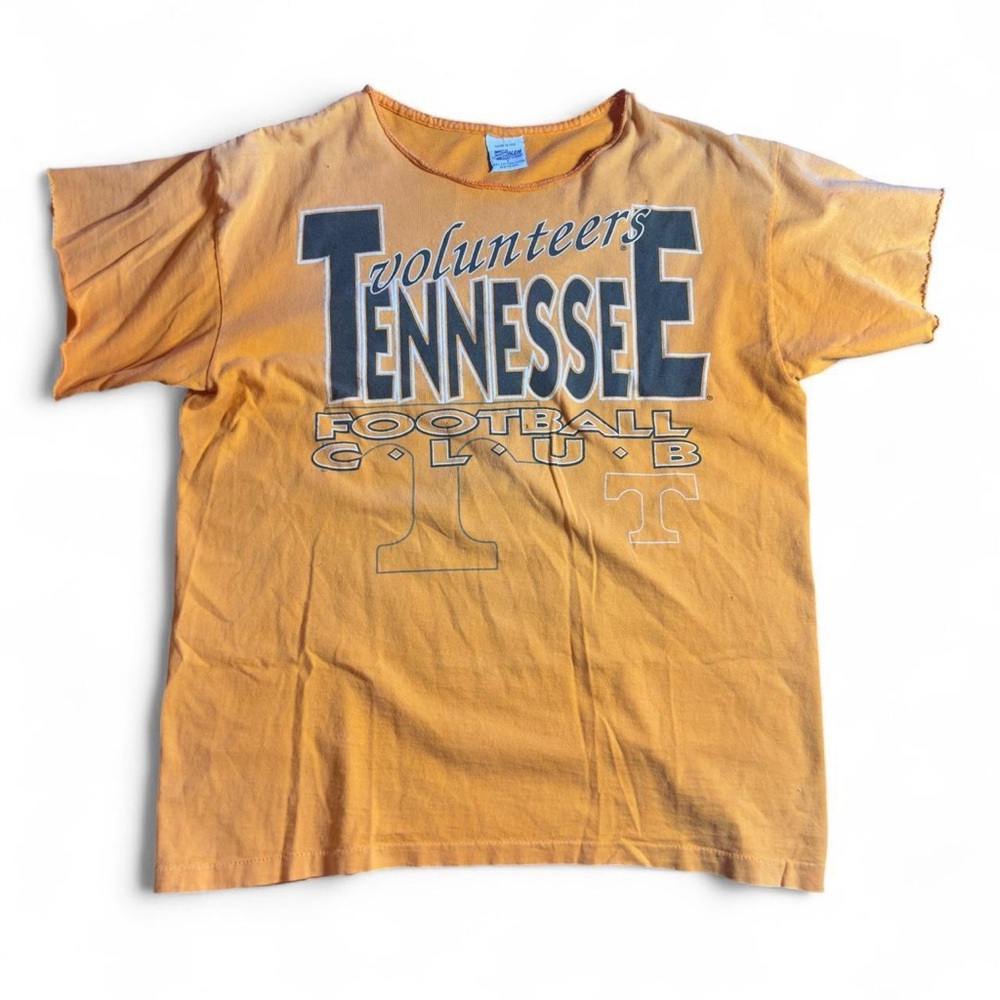 Vintage University of Tennessee Volunteer T-Shirt Unisex Size Large Orange Top